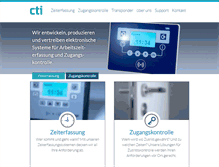 Tablet Screenshot of cti-lean.com